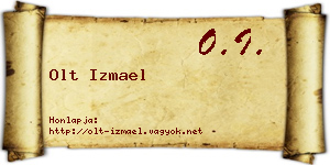 Olt Izmael névjegykártya
